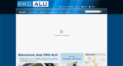 Desktop Screenshot of pro-alu.com