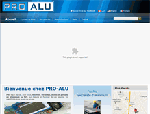 Tablet Screenshot of pro-alu.com